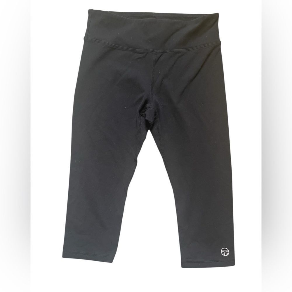 Tory Sport Black Cropped Leggings (M)